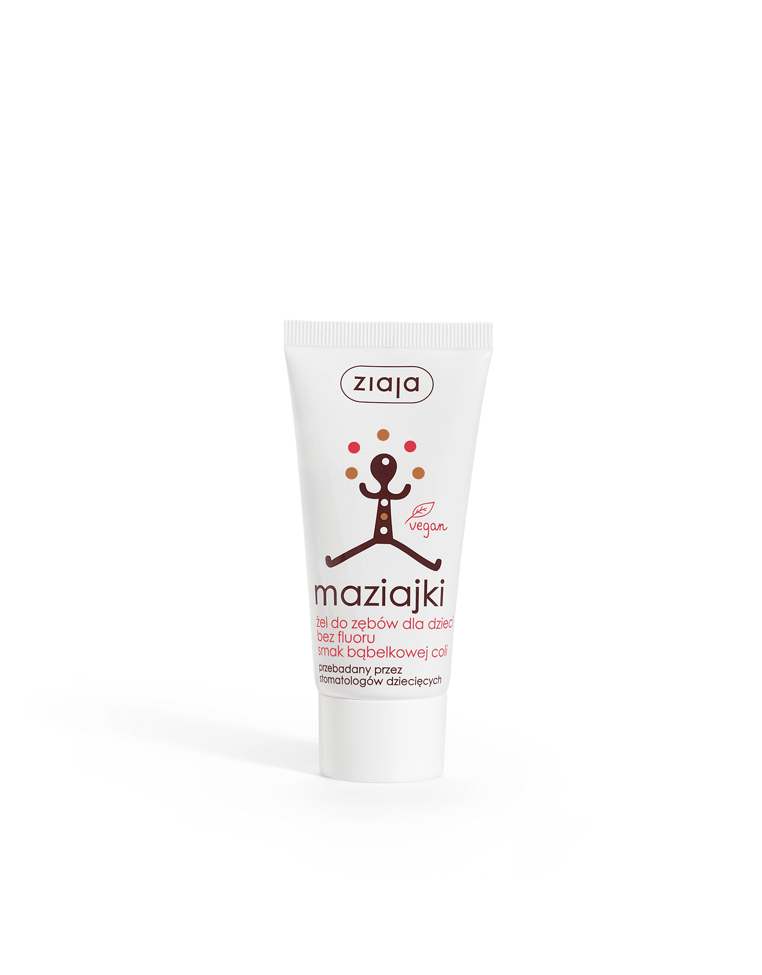 Ziaja Maziajki żel do zębów dla dzieci bez fluoru smak bąbelkowej coli 50 ml
