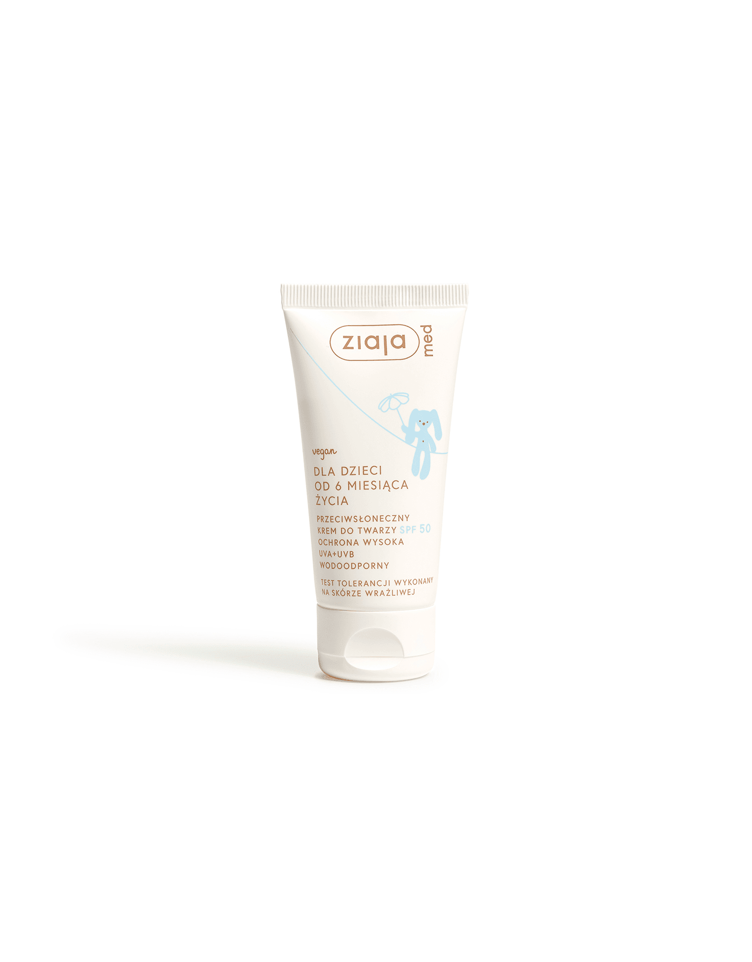 Ziaja Med przeciwsłoneczny krem do twarzy spf 50 ochrona wysoka uva+uvb wodoodporny 50 ml