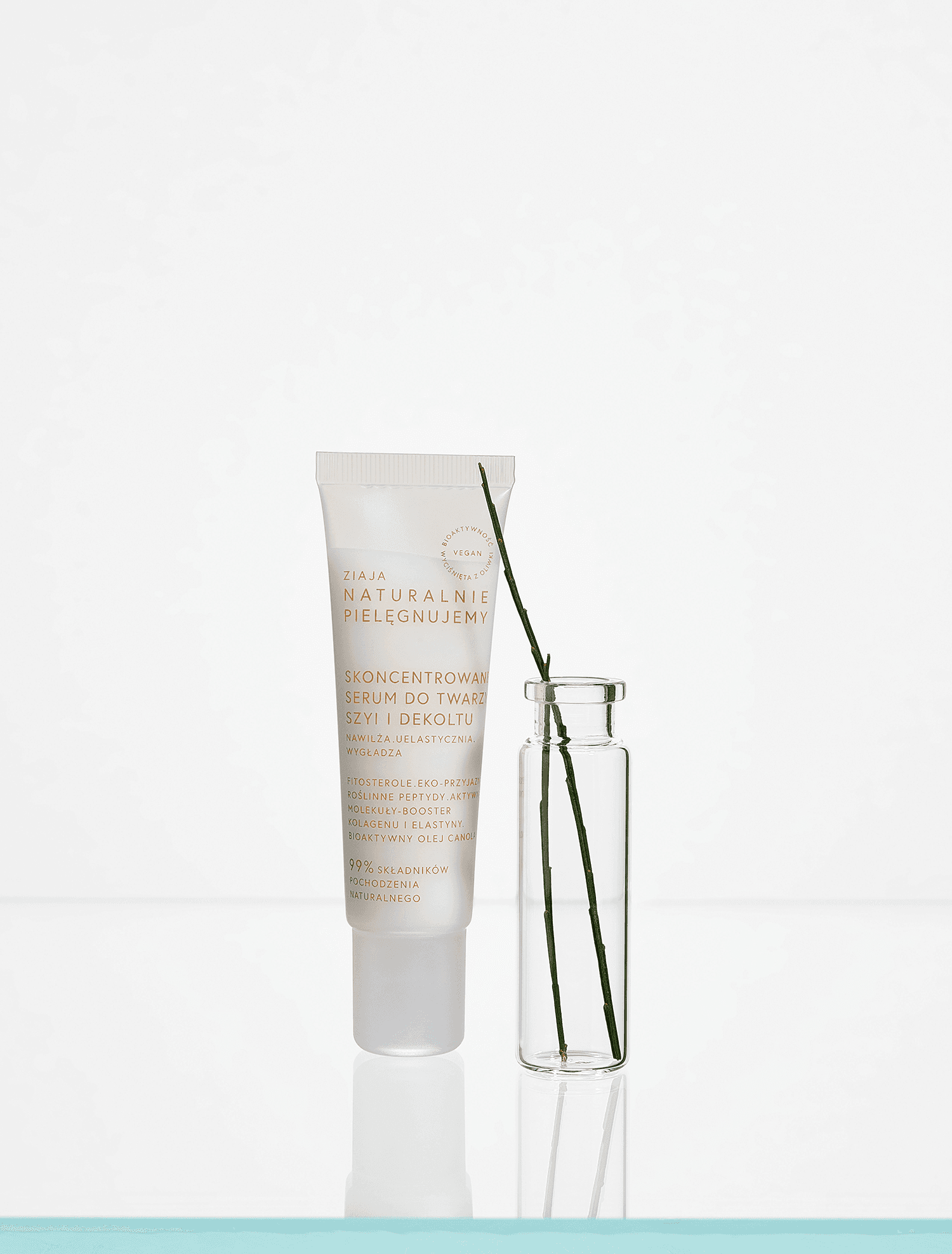 Ziaja Naturalnie Pielęgnujemy skoncentrowane serum do twarzy, szyi i dekoltu 30 ml
