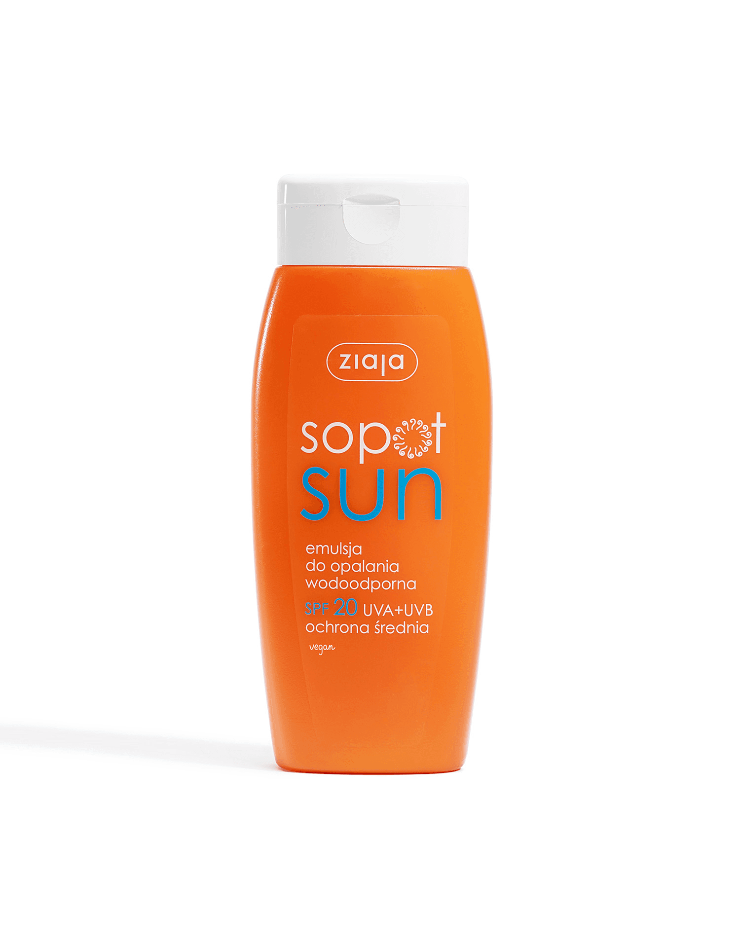 Ziaja Sopot Sun emulsja do opalania wodoodporna SPF 20 UVA + UVB ochrona średnia 150 ml
