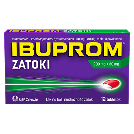 Ibuprom Zatoki Tabs 24 tabletki