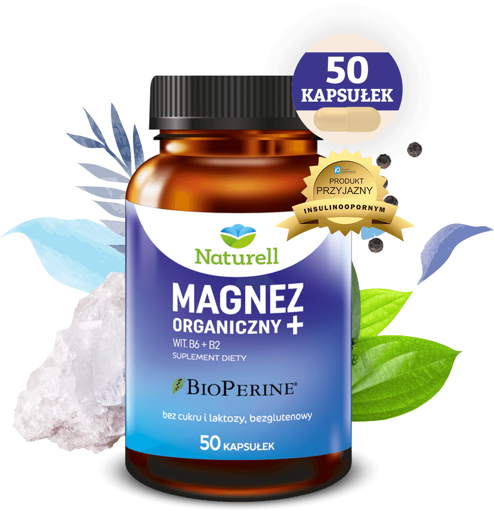 Naturell Magnez Organiczny 50 kapsułek