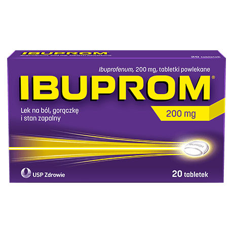 Ibuprom 200 mg 20 tabletek powlekanych