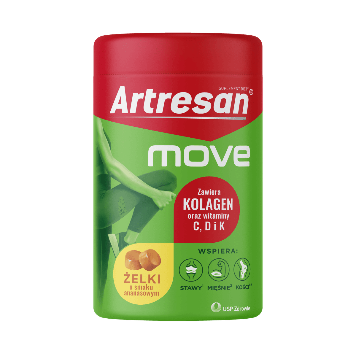 Artresan Move 150 g smak ananasowy żelki