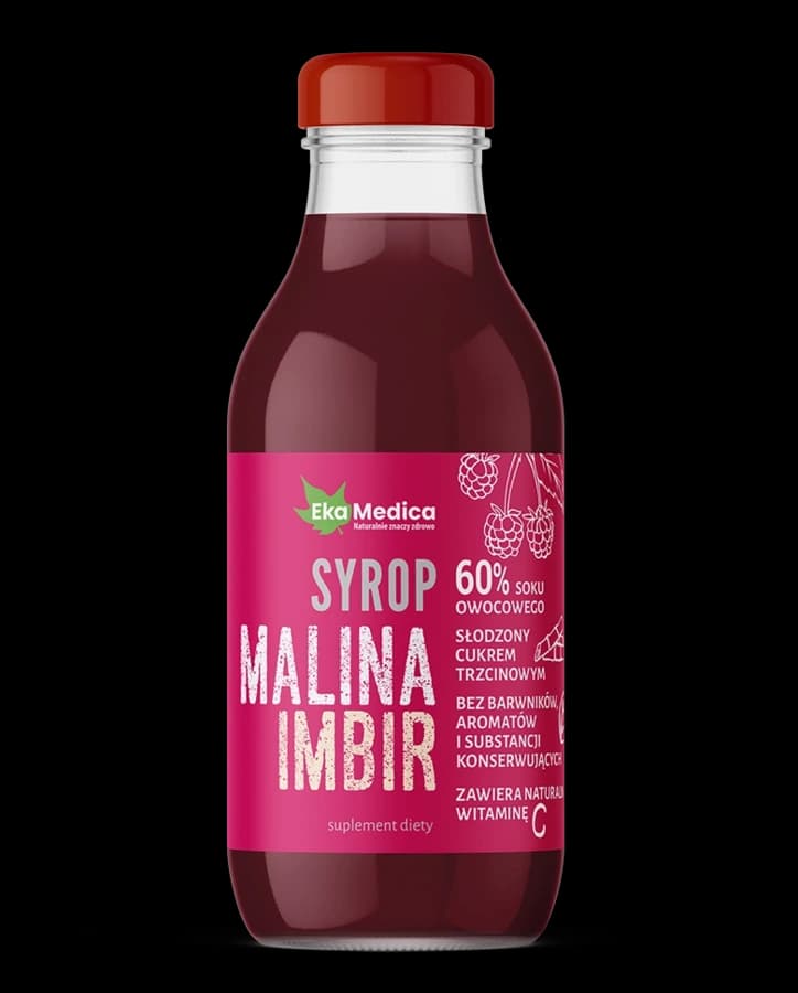 Ekamedica Malina Imbir syrop 300 ml