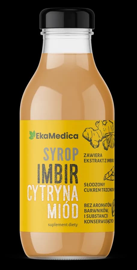 Ekamedica Imbir Cytryna Miód syrop 300 ml