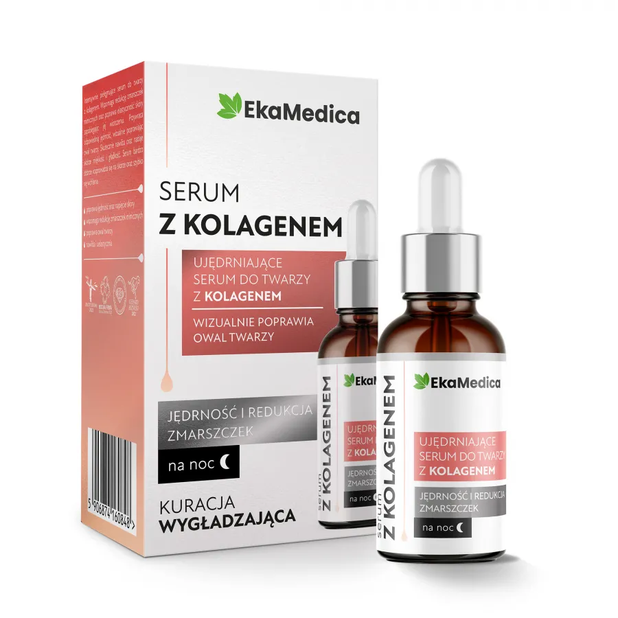 EkaMedica serum z kolagenem przeciw zmarszczkom na noc 20 ml