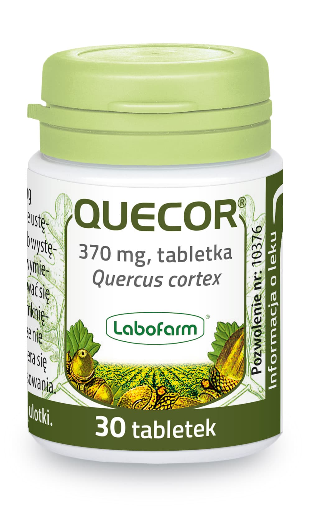 Quecor kora dębu 30 tabletek