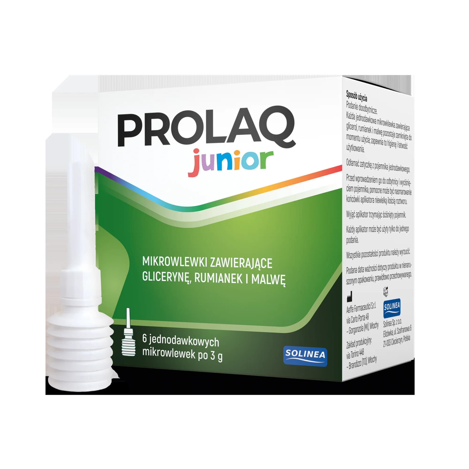 Prolaq Junior 6 mikrowlewek doodbytniczych