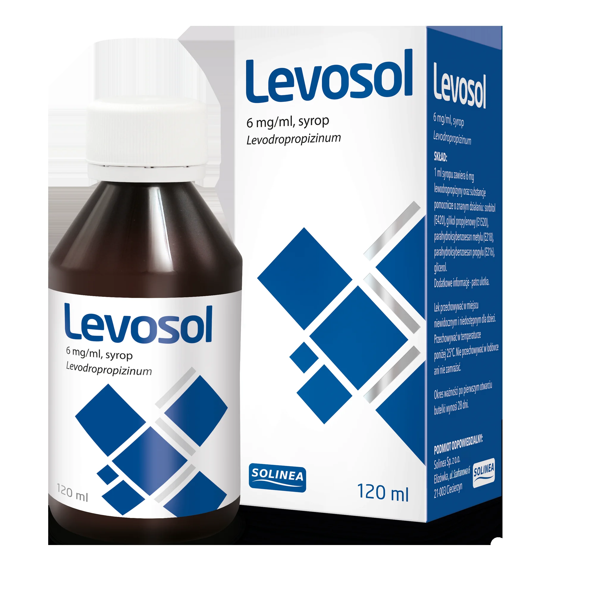 Levosol syrop na suchy kaszel 6 mg/ml 120 ml