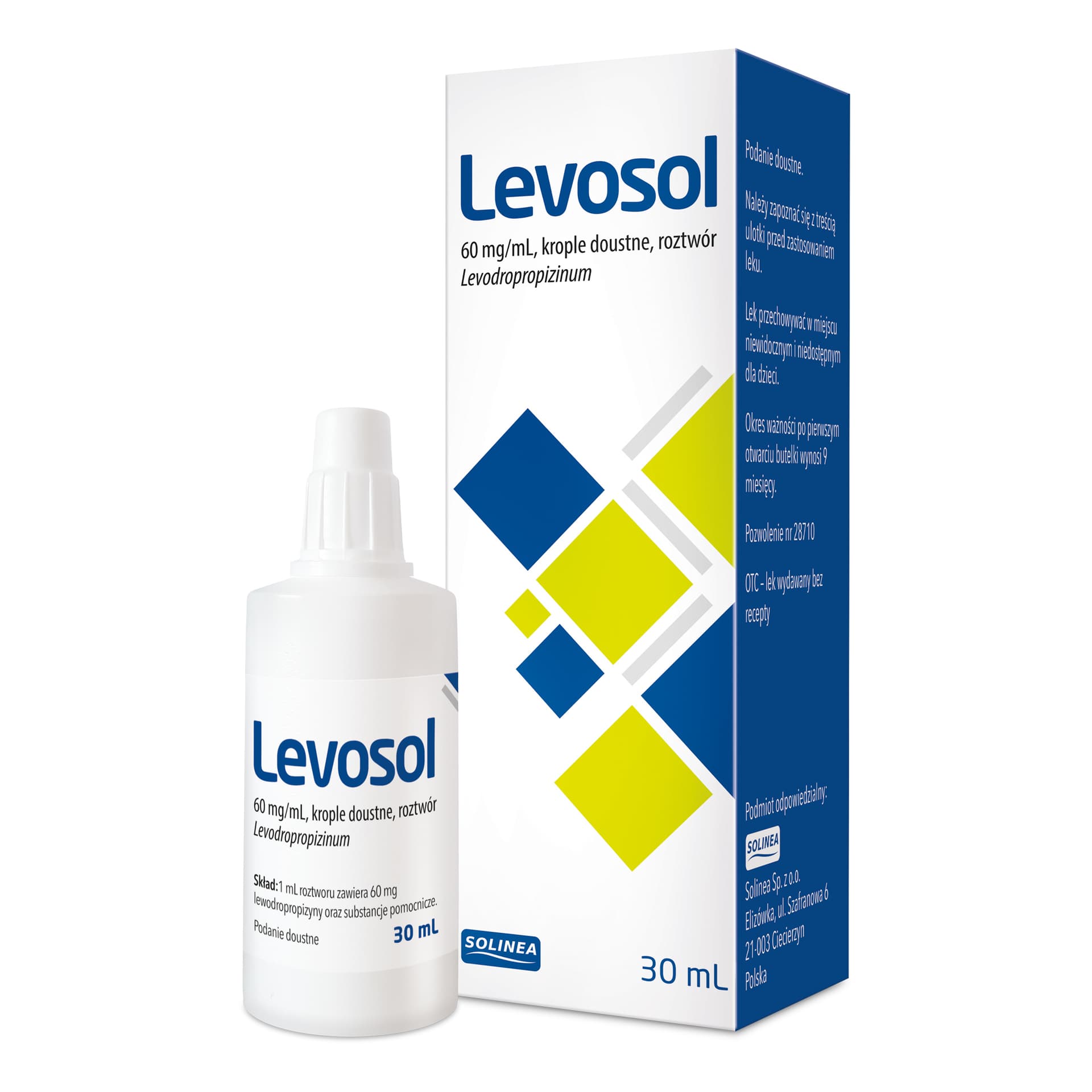 Levosol krople doustne na suchy kaszel 60 mg/ml 30 ml