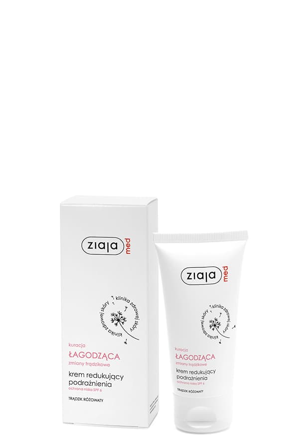 Ziaja Med kuracja łagodząca zmiany trądzikowe krem redukujący podrażnienia ochrona niska SPF 6 50 ml