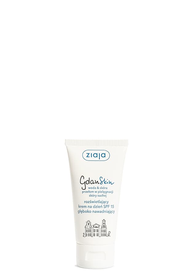 Ziaja GdanSkin rozświetlający krem na dzień SPF 15 głęboko nawadniający 50 ml