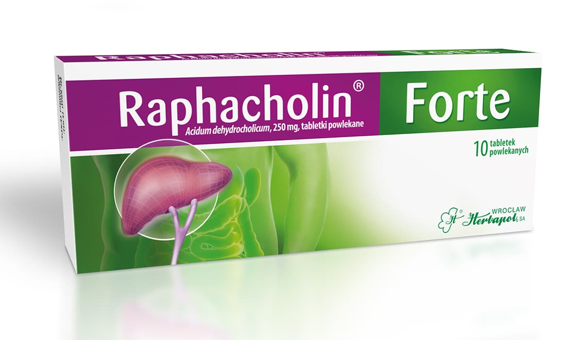 Raphacholin Forte 250 mg 10 tabletek