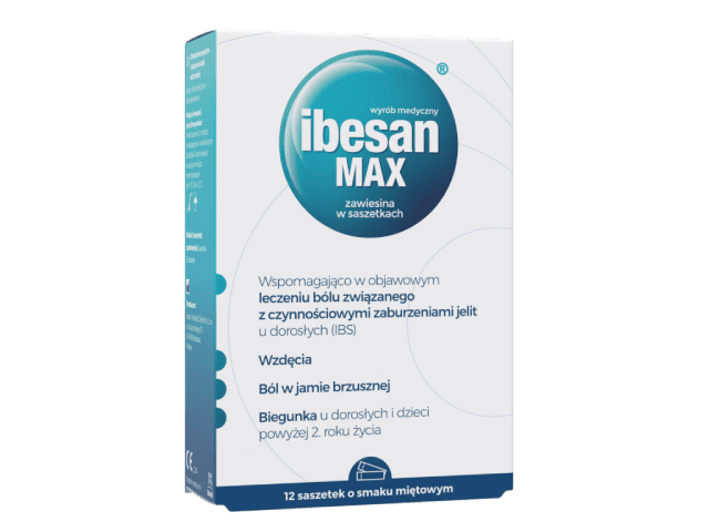 Ibesan Max smak miętowy 12 saszetek