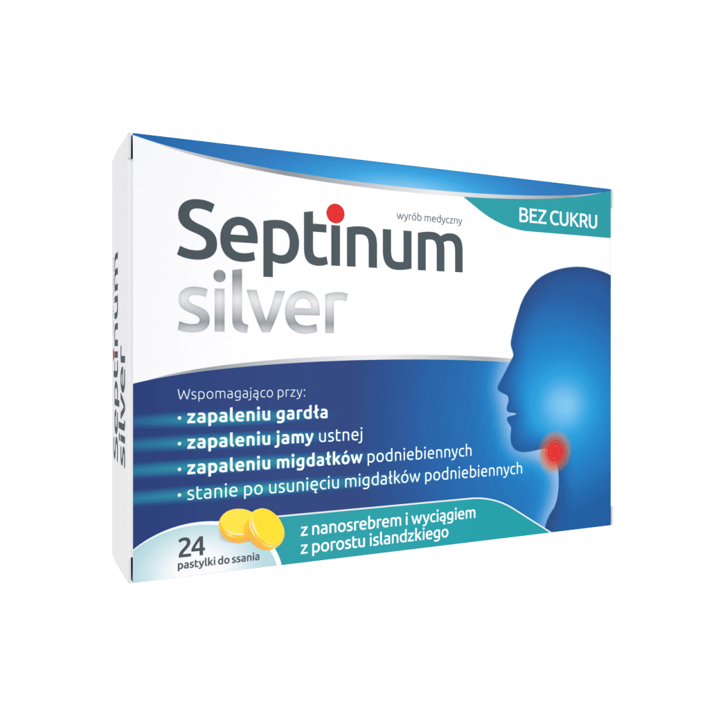 Septinum Silver 24 pastylki do ssania