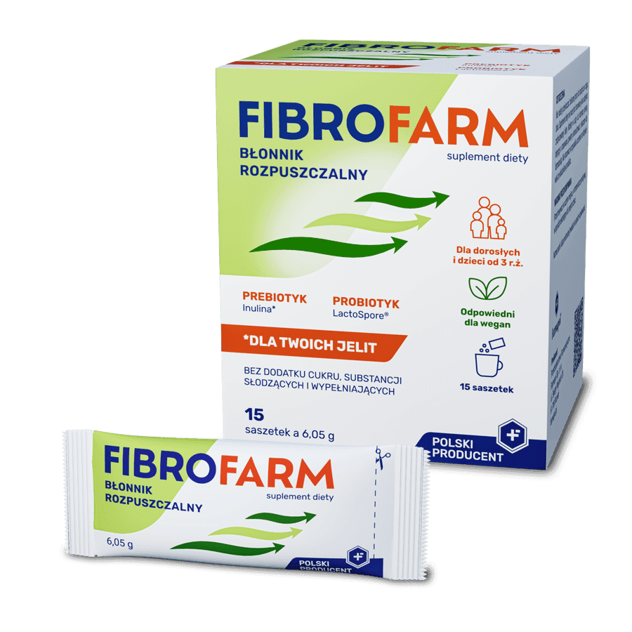 Fibrofarm błonnik rozpuszczalny 15 saszetek