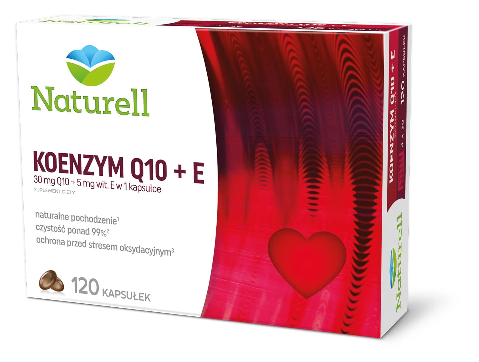 Naturell Koenzym Q10 + E 120 kapsułek