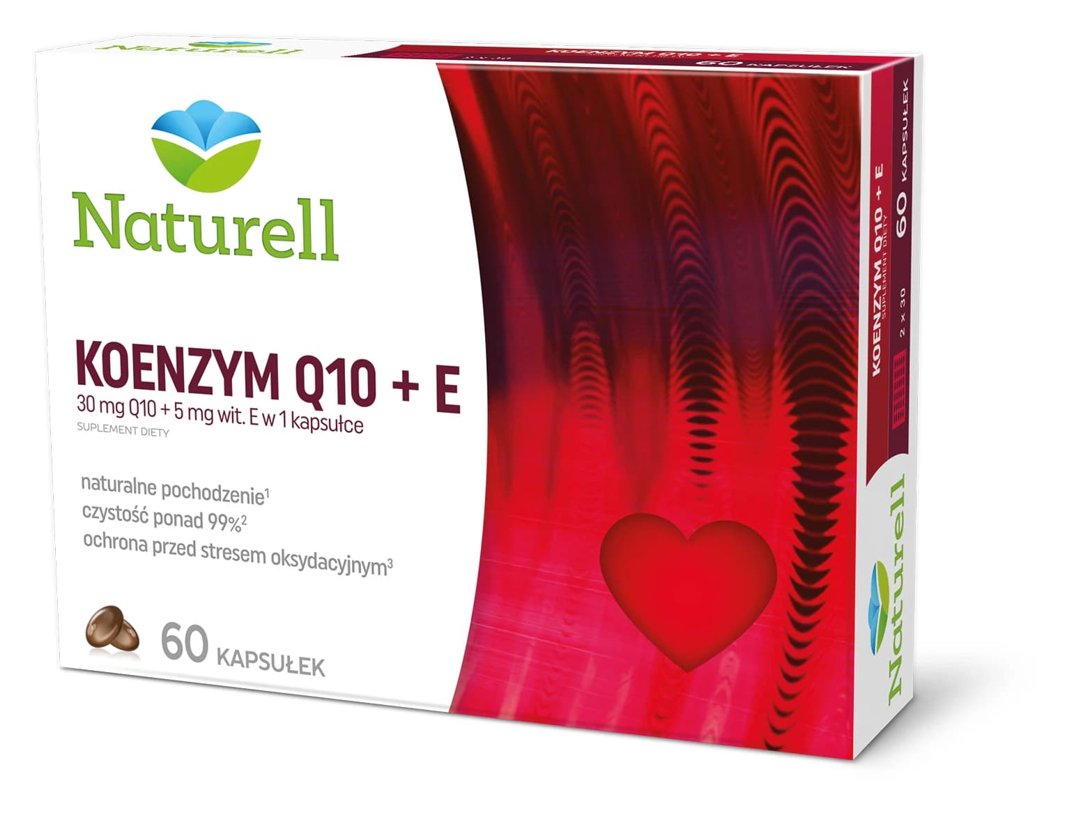 Naturell Koenzym Q10 + E 60 kapsułek