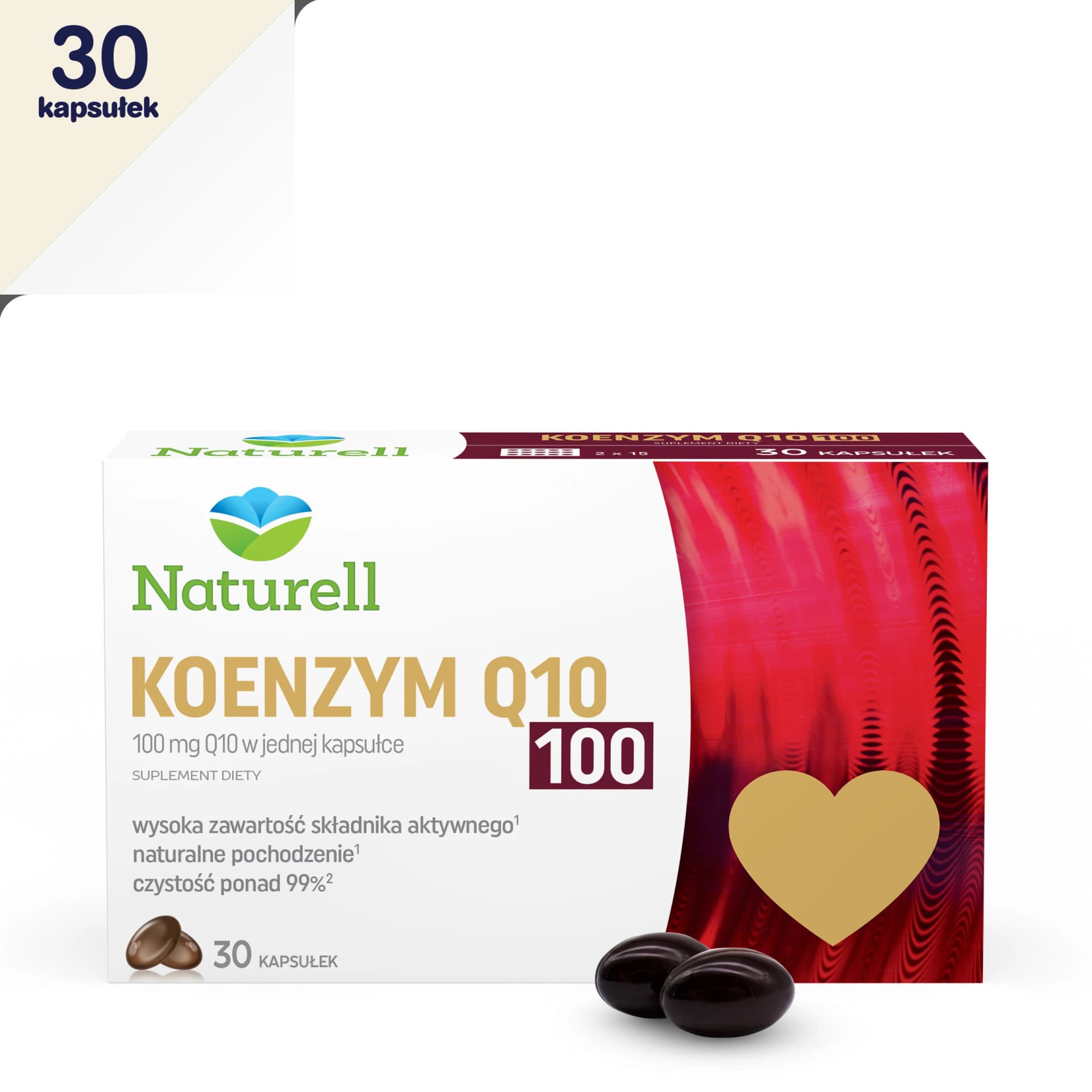 Naturell Koenzym Q10 100 mg 30 kapsułek