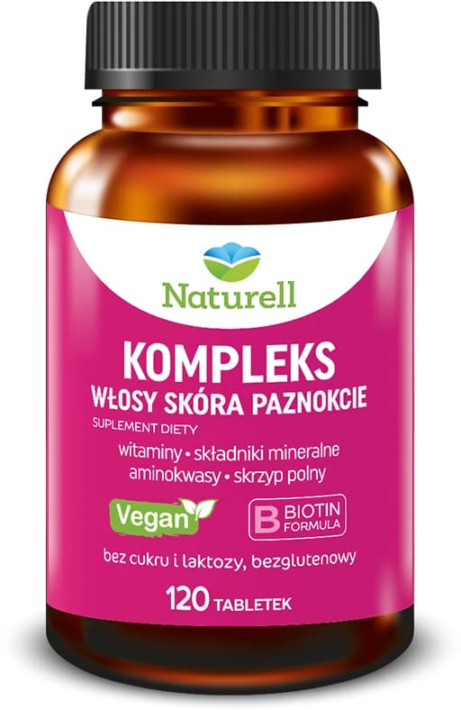 Naturell Kompleks Włosy Skóra Paznokcie 120 kapsułek
