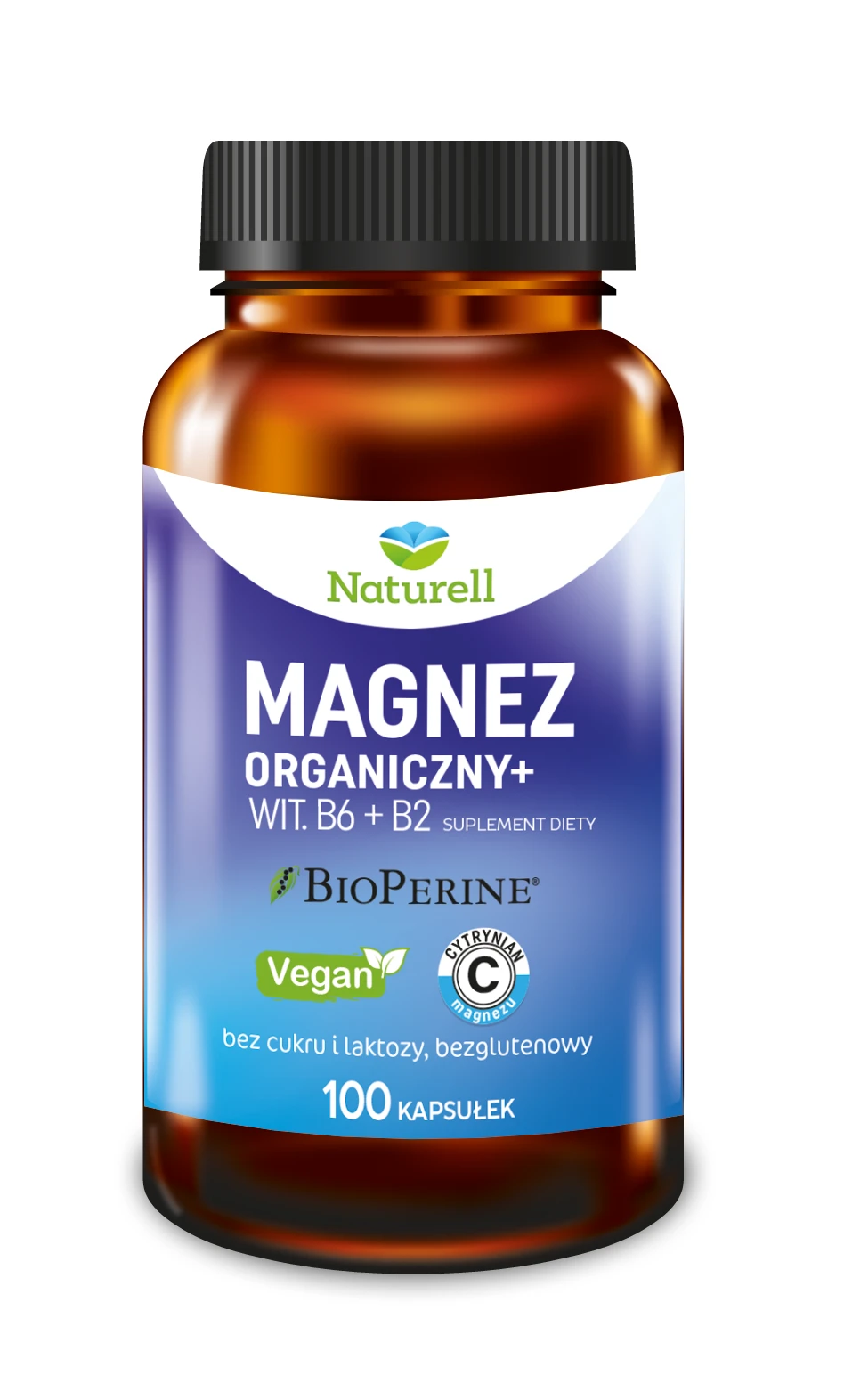 Naturell Magnez Organiczny 100 kapsułek