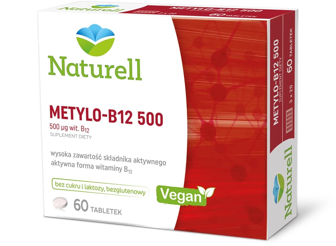 Naturell Metylo B12 500 mg 60 tabletek