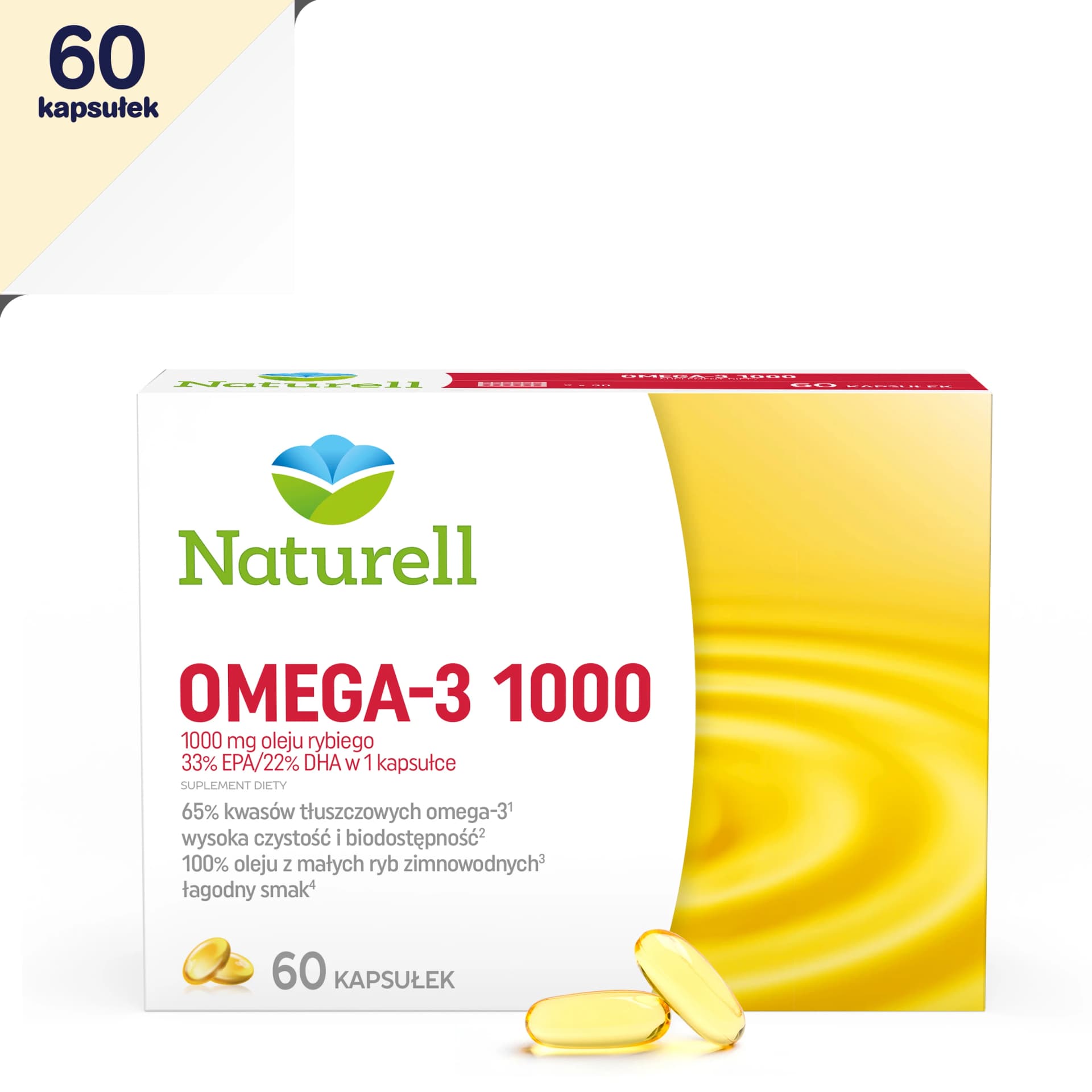 Naturell Omega 3 1000 mg 60 kapsułek