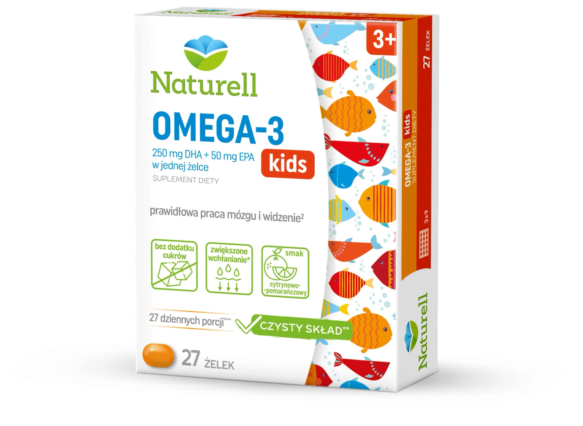 Naturell Omega-3 kids 27 żelków