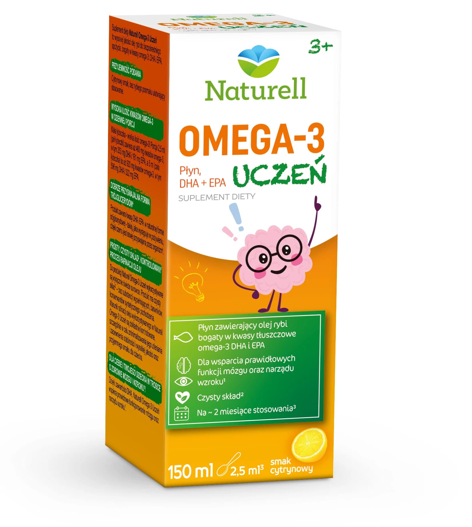 Naturell Omega-3 Uczeń płyn 150 ml