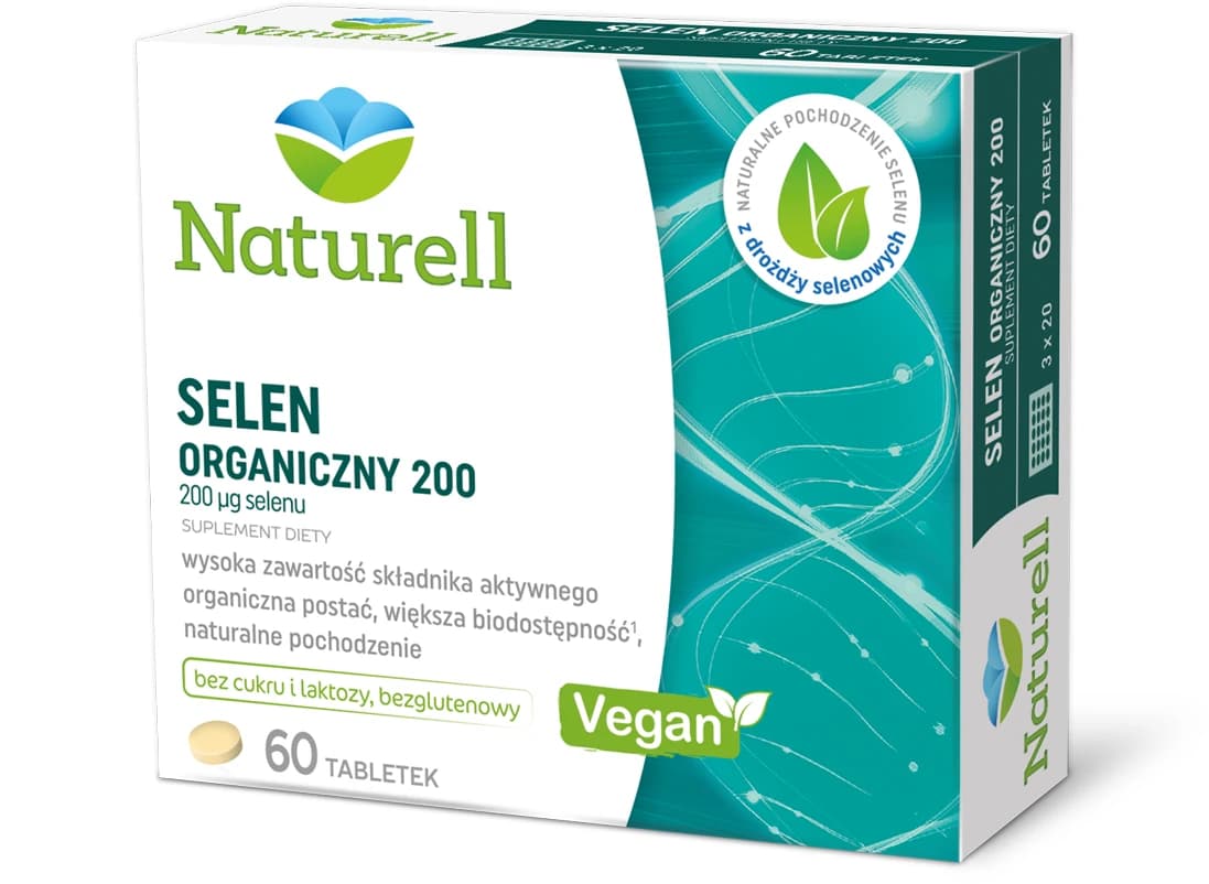 Naturell Selen Organiczny 200 60 tabletek
