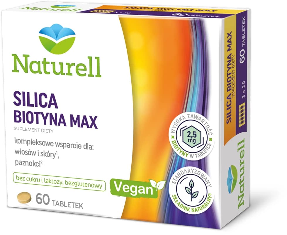 Naturell Silica Biotyna Max 60 tabletek
