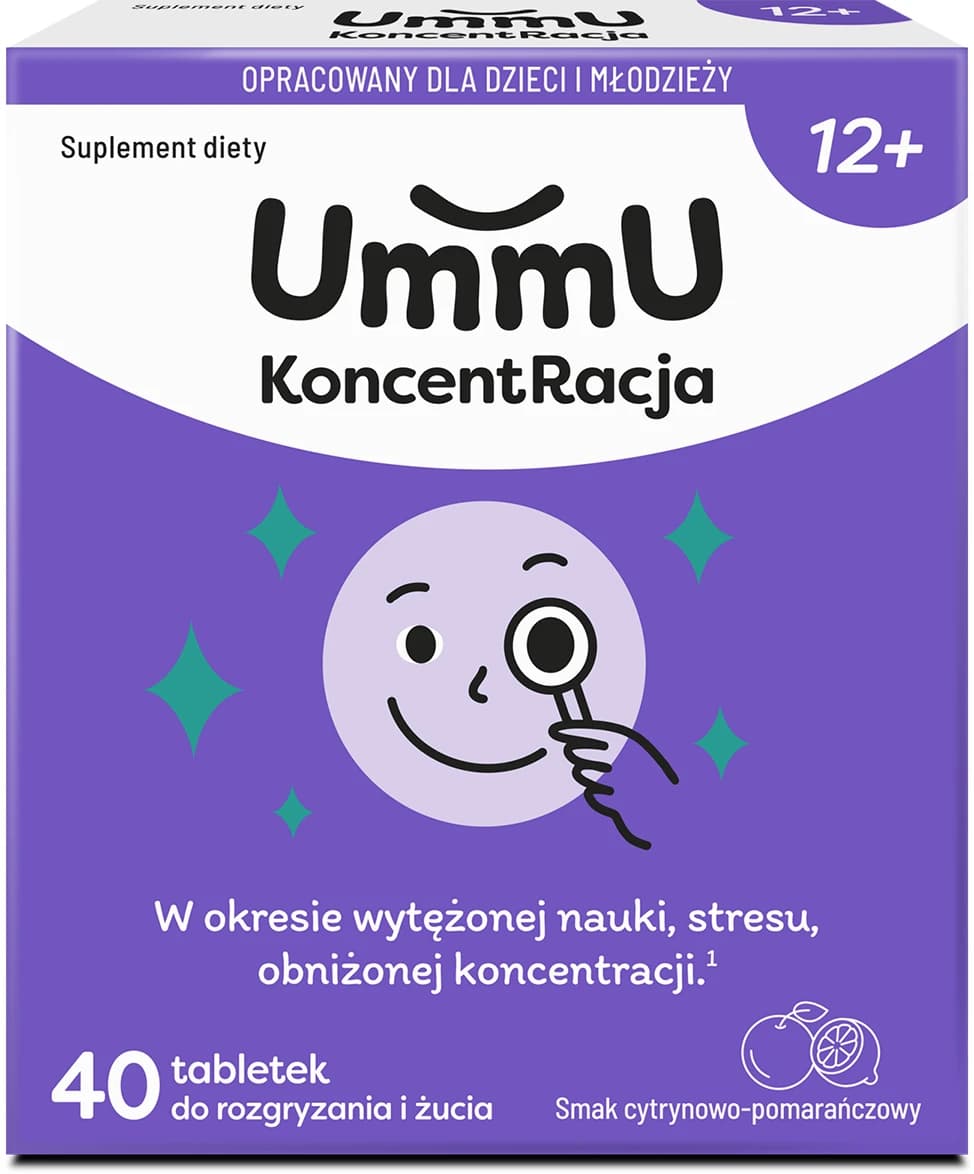 UmmU Koncentracja 12 mg 30 tabletek do rozgryzienia i żucia
