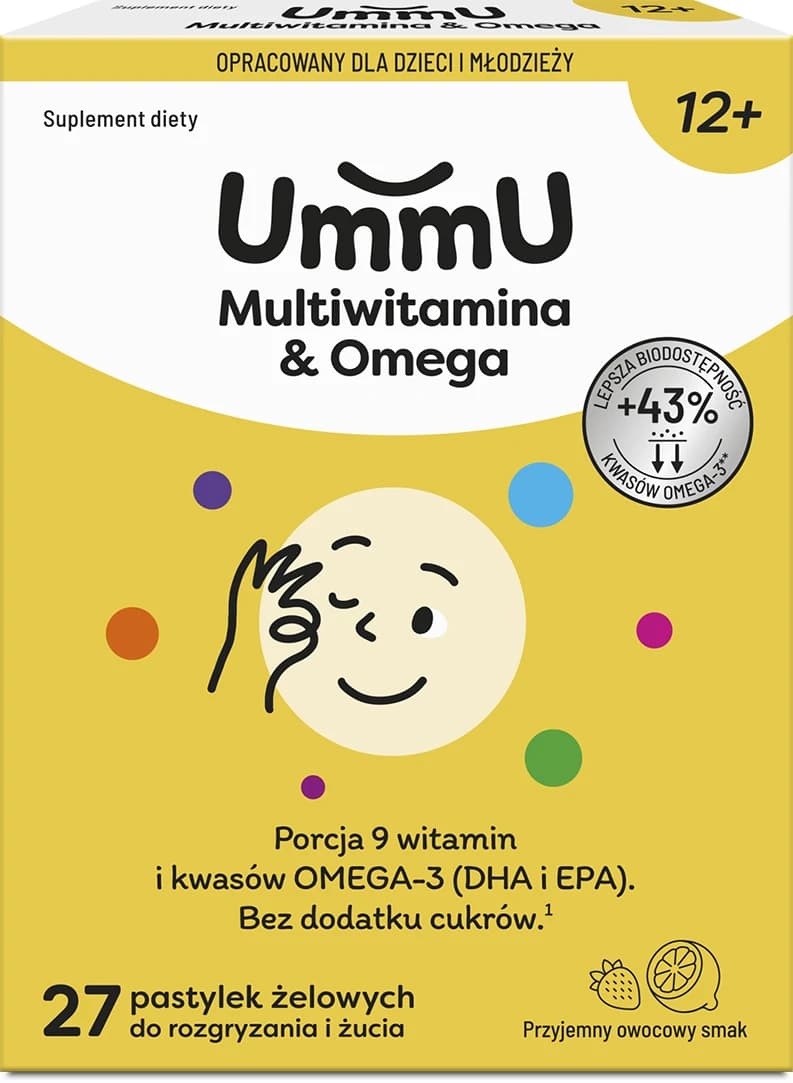 UmmU Multiwitamina & Omega 12+ 27 pastylek