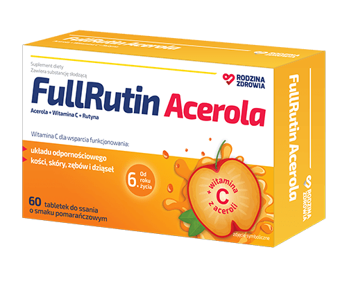 Rodzina Zdrowia Fullrutin Acerola 60 tabletek do ssania