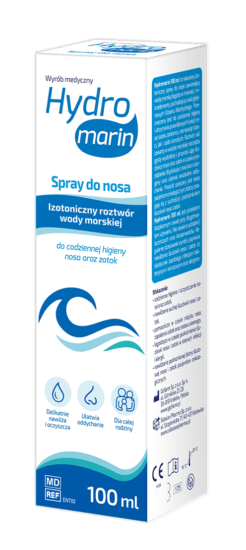 Hydromarin Spray do nosa izotoniczny roztwór wody morskiej 100 ml