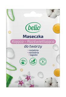 Belio maseczka do twarzy kojąco-rozświetlająca 10 ml