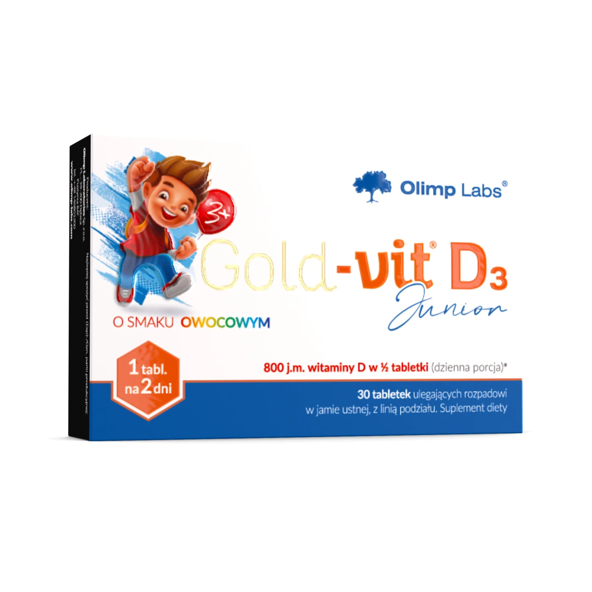 Olimp Gold-Vit D3 Junior smak owocowy tabl