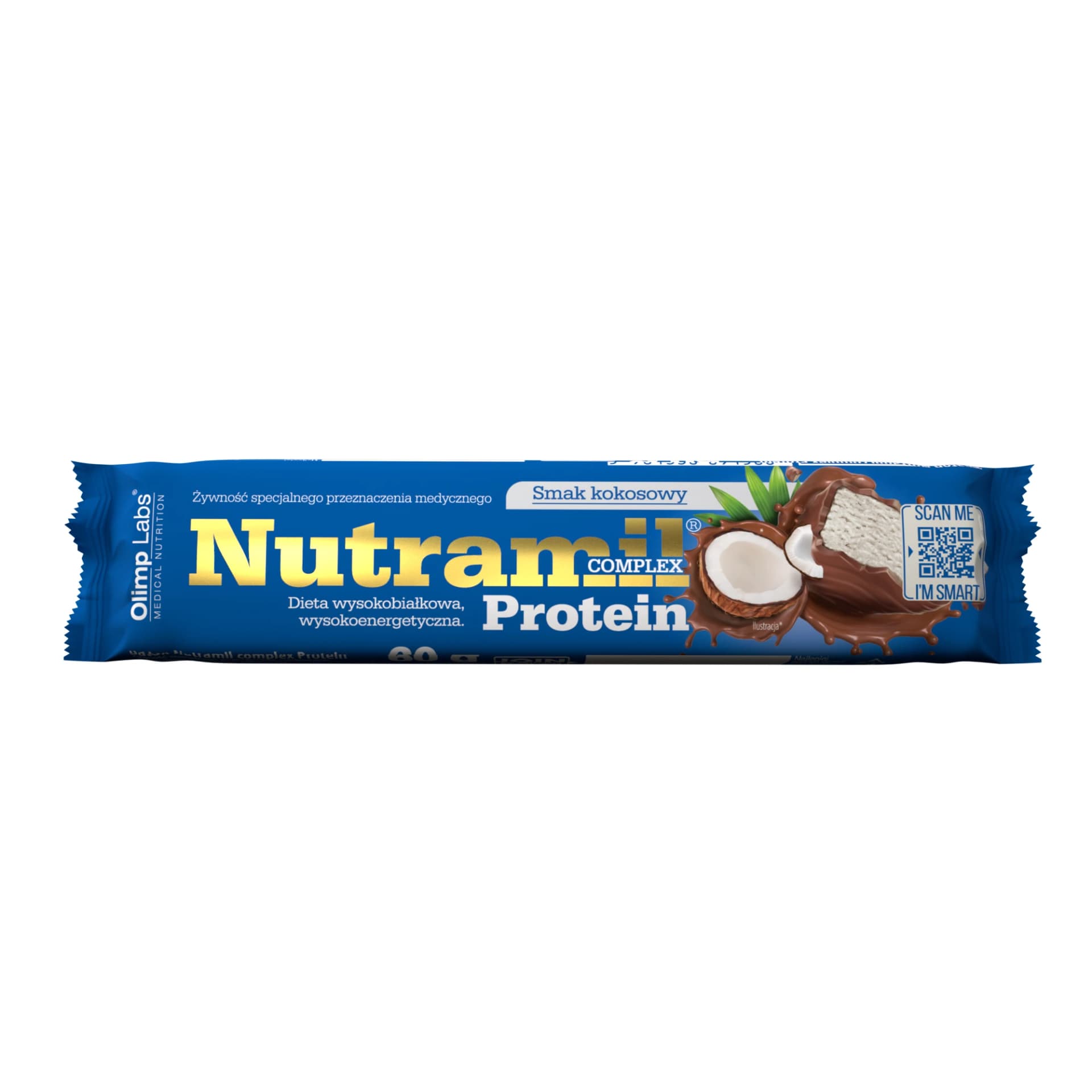Olimp Nutramil Complex Protein smak kokosowy baton 60 g