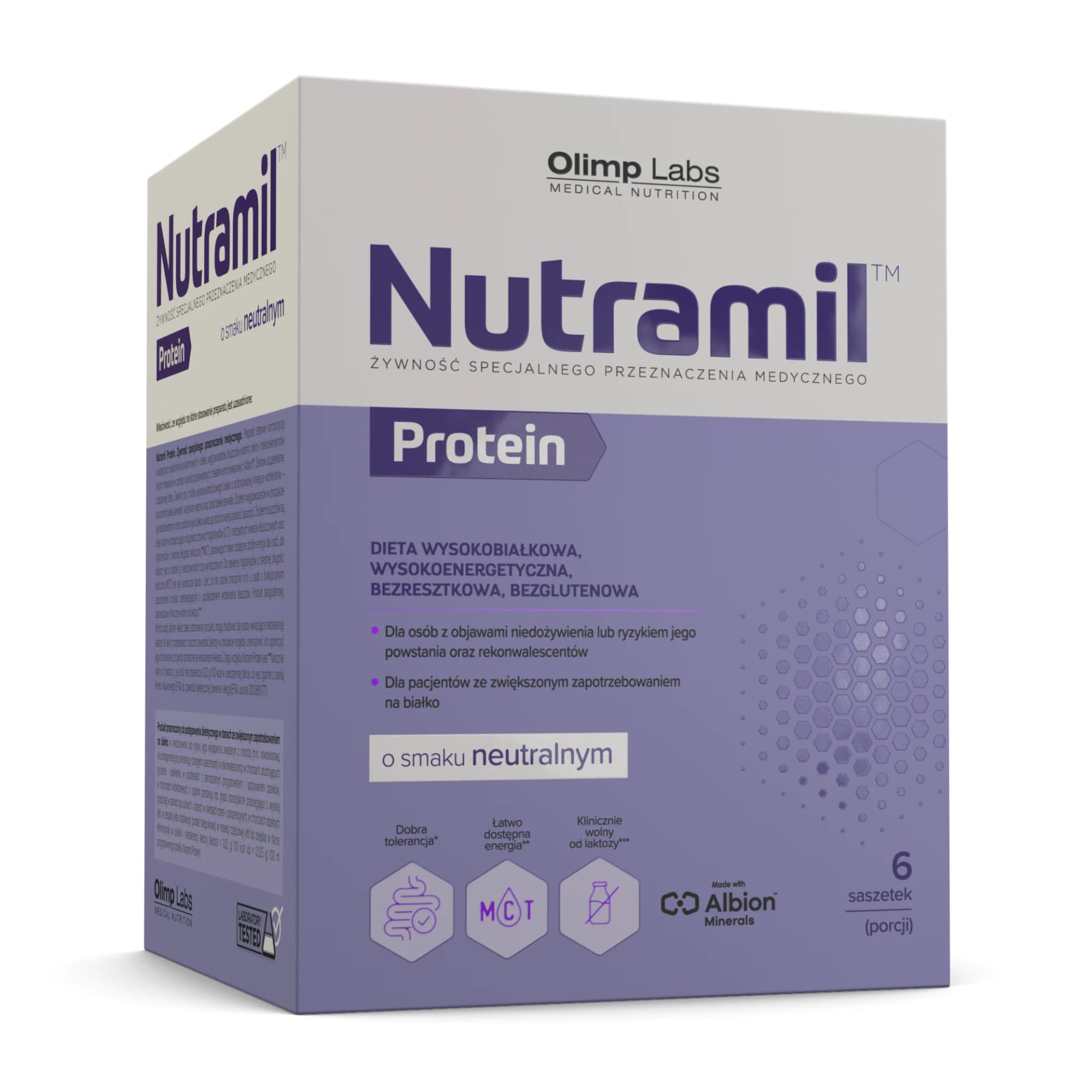 Olimp Nutramil Complex Protein o smaku neutralnym 6 saszetek