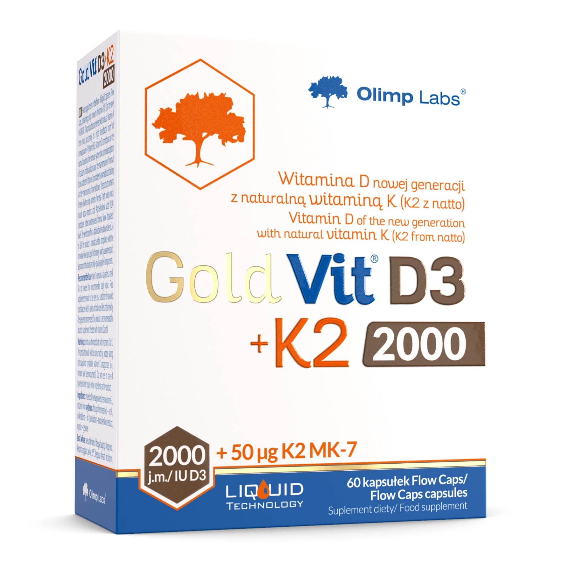 Olimp Gold-Vit D3 + K2 2000 60 kapsułek