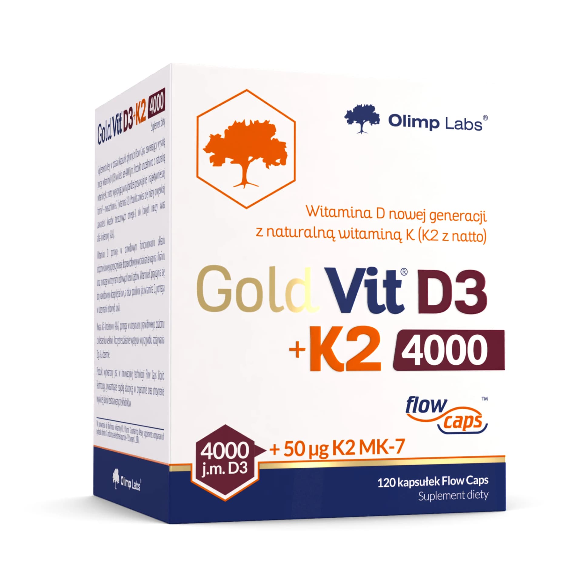 Olimp Gold-Vit D3 + K2 4000 120 kapsułek