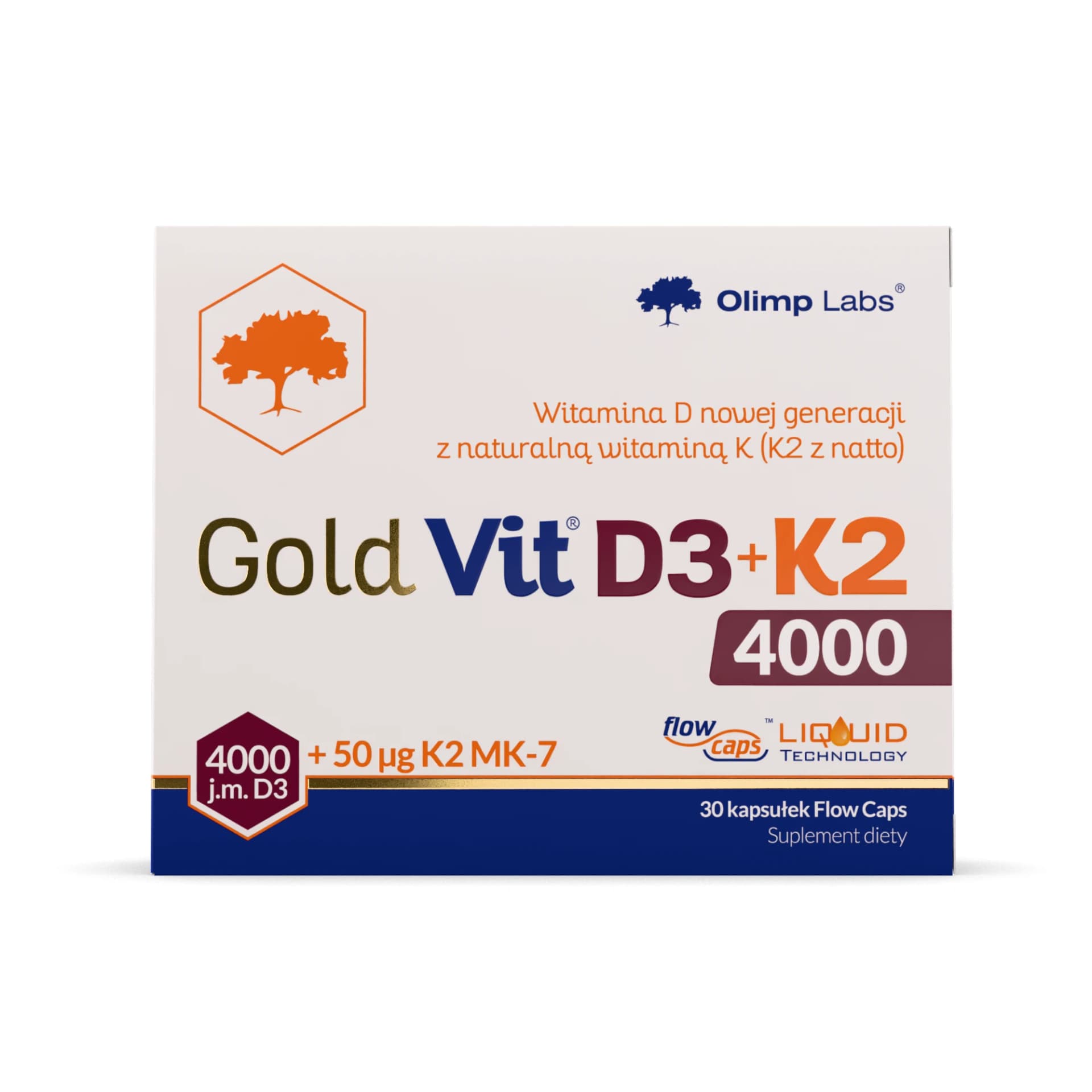Olimp Gold-Vit D3 + K2 4000 30 kapsułek