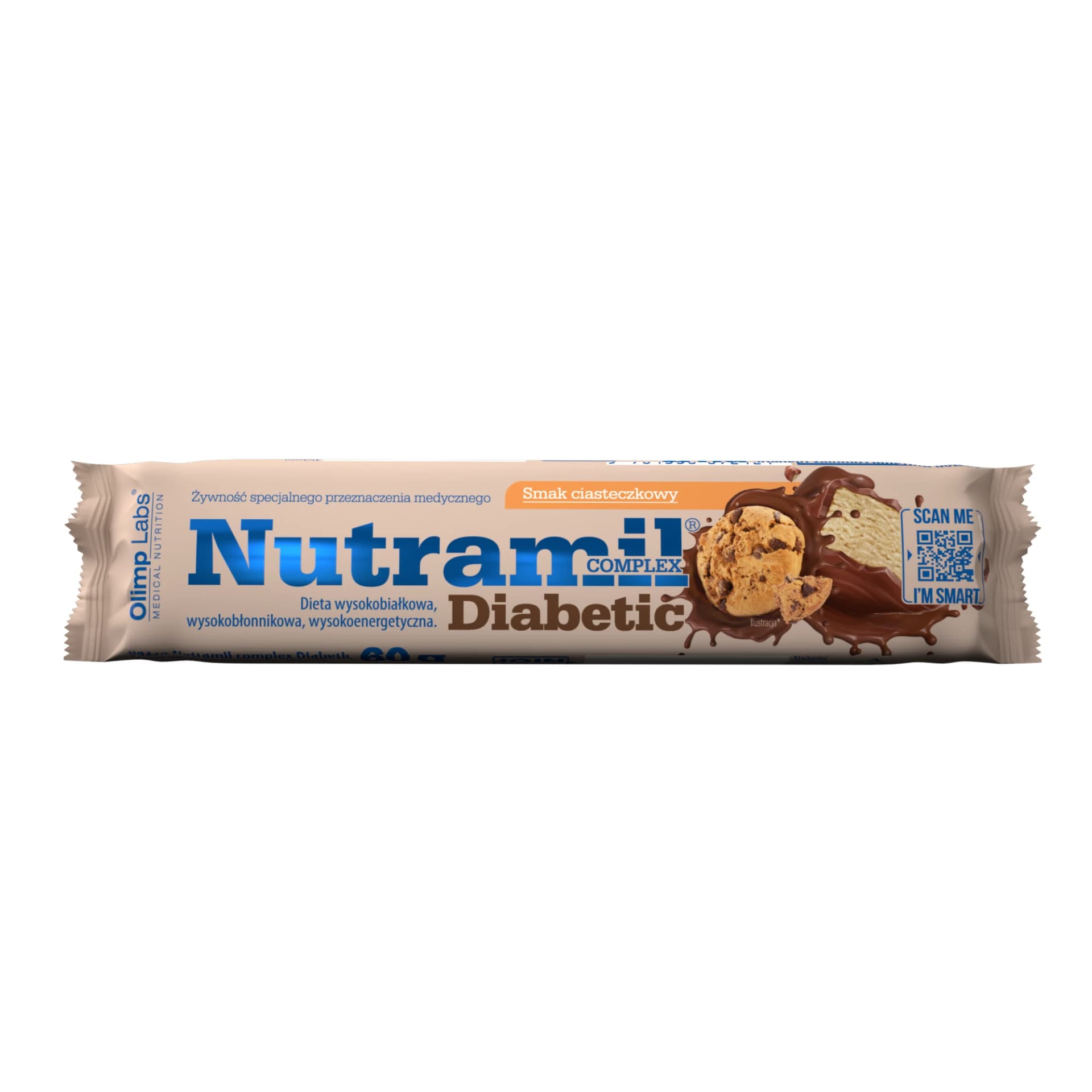 Olimp Nutramil Complex Diabetic smak ciasteczkowy baton 60 g