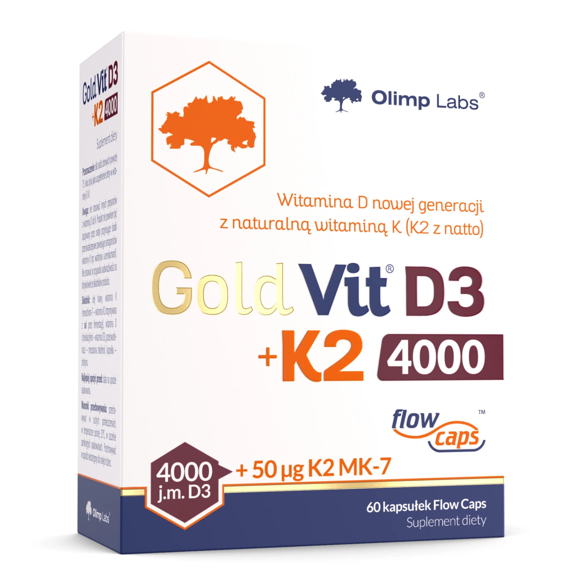 Olimp Gold-Vit D3 + K2 4000 60 kapsułek
