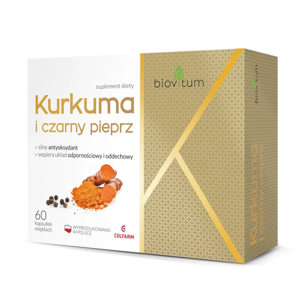Biovitum Kurkuma i Czarny Pieprz 60 kapsułek