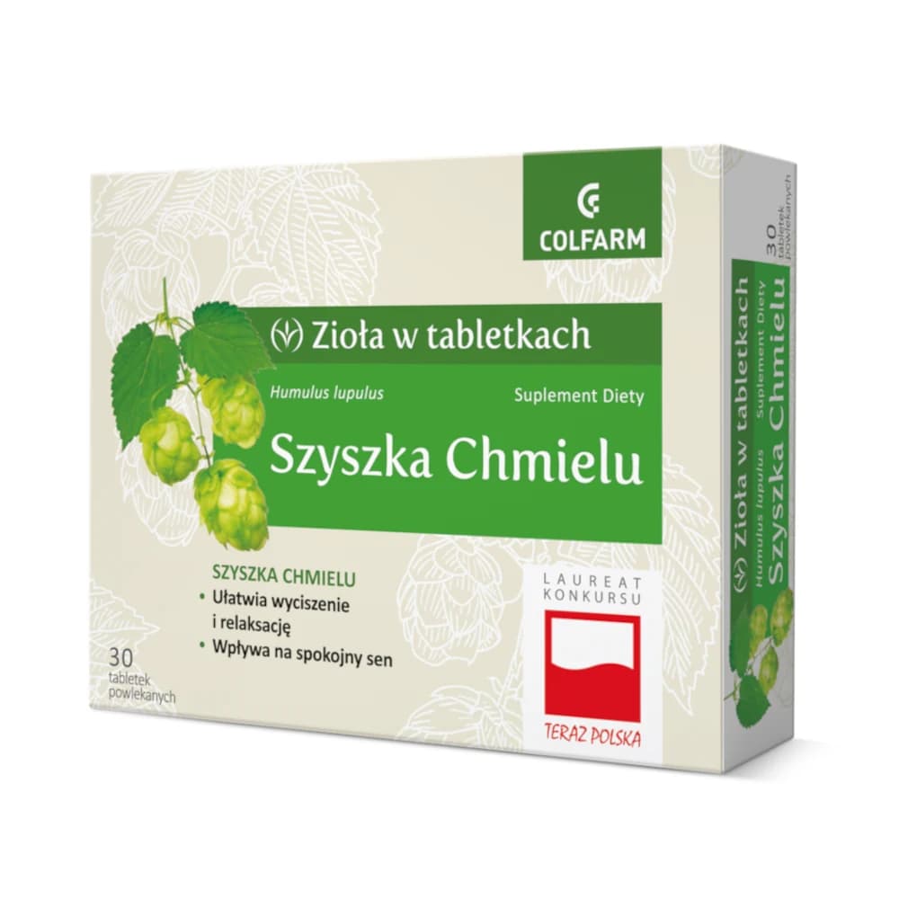 Szyszka Chmielu 30 tabletek powlekanych