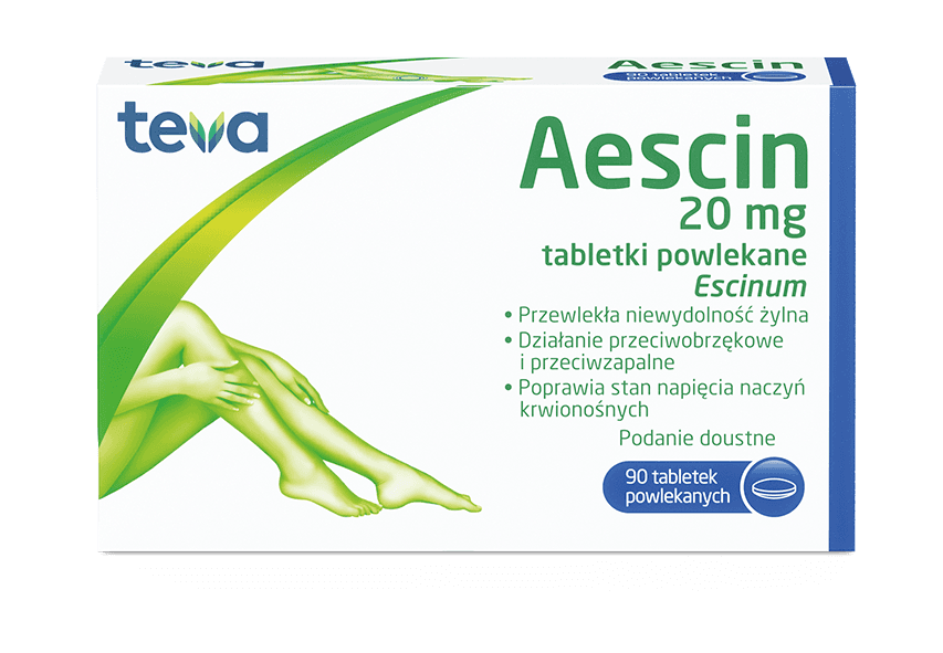 Aescin 20 mg 90 tabletek powlekanych