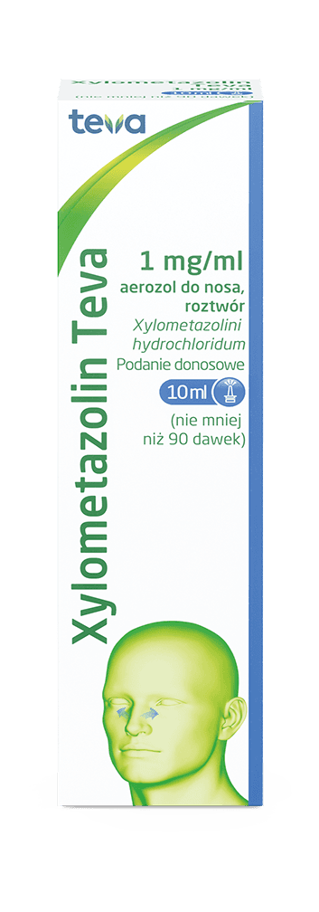Xylometazolin Teva 1 mg/ml aerozol do nosa 10 ml