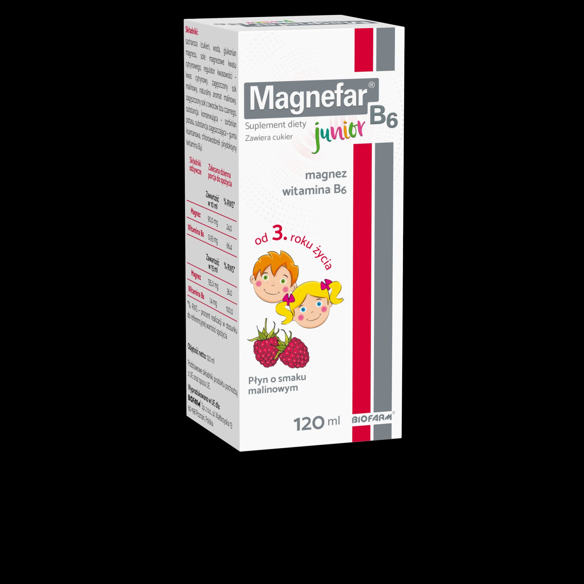 Magnefar B6 Junior płyn 120 ml